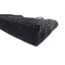 Valentino Rockstud Black Raffia Tote