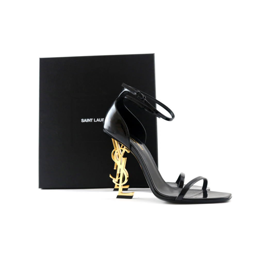 Saint Laurent Sandali Pelle Nera