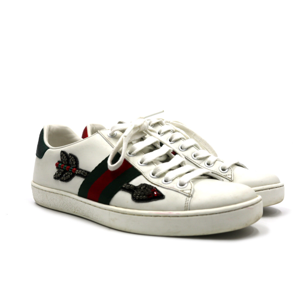 Gucci Sneakers Pelle Bianca