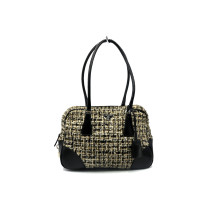 Prada Boston Bag Tweed Beige e Nero