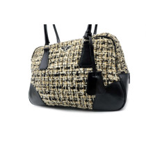 Prada Boston Bag Tweed Beige e Nero