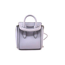 Alexander McQueen Heroine Mini Pelle Grigia