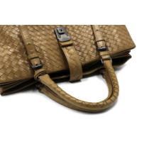 Bottega Veneta Green Leather Shopping Bag
