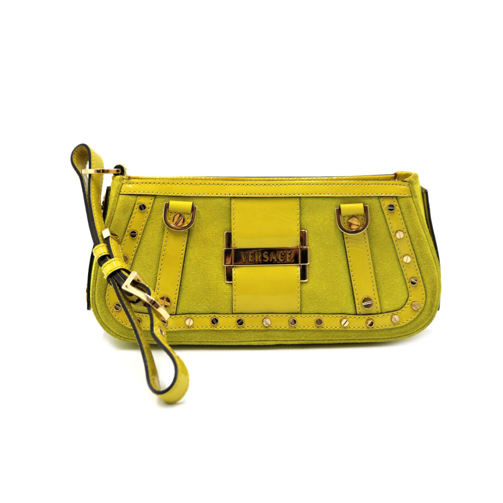 Versace Pochette Camoscio Lemon