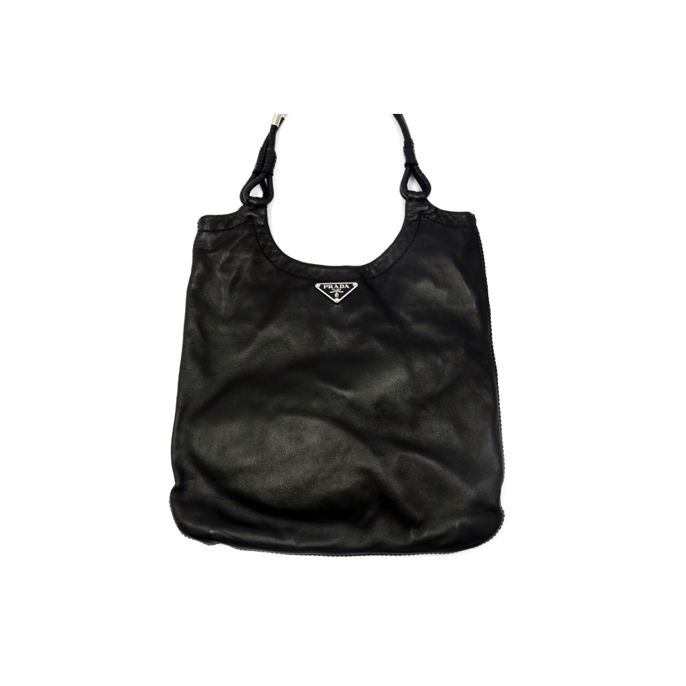 Prada Shopping Vintage Pelle Nera