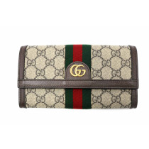 Gucci Portafoglio Ophidia GG Beige