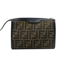 Fendi Baguette Double Tela Marrone