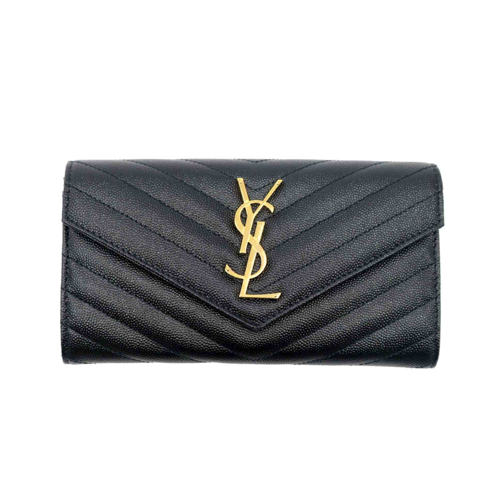 Saint Laurent Portafoglio Pelle Nera