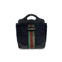 Gucci Shopping Velluto Blu