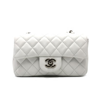 Chanel Classica Mini Pelle Bianca