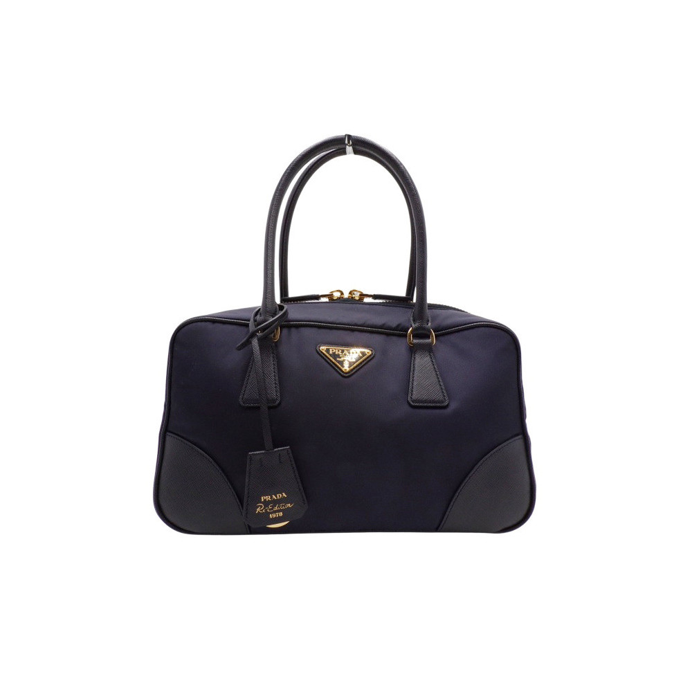 Prada Re-Edition 1978 Tessuto City e Pelle Saffiano Blu