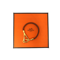 Hermès Bracciale Hook Pelle Marrone