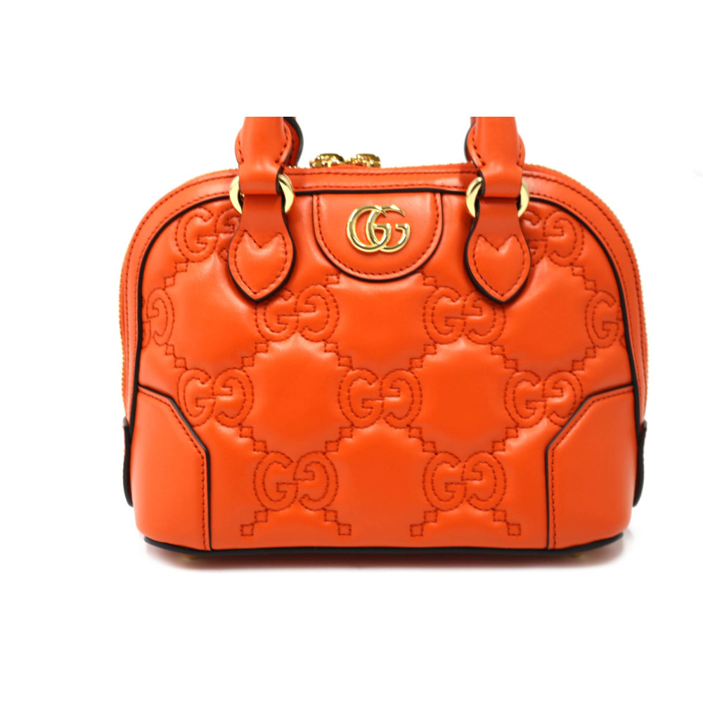 Gucci Mini Pelle Matelasse Arancio