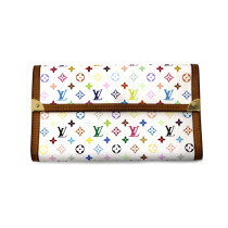 Louis Vuitton Portafoglio Tresor Multicolor Bianco