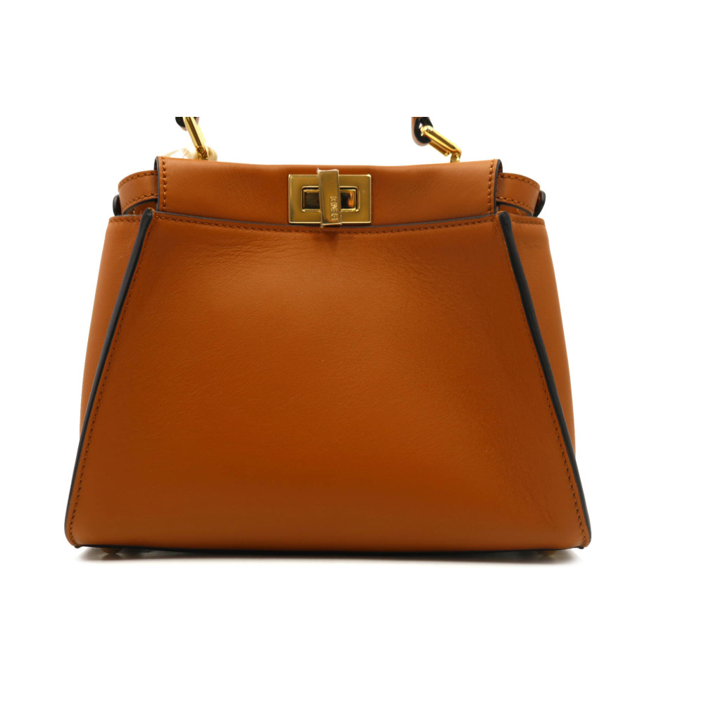 Fendi Peekaboo Pelle Marrone