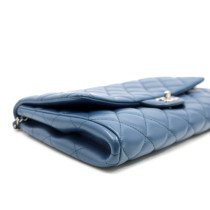 Chanel Pochette Pelle Blu