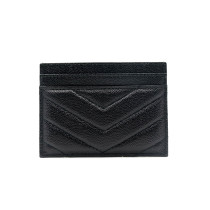 Saint Laurent Portacarte Cassandre Pelle Nera