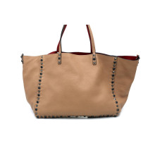 Valentino Shopping Spike Pelle Beige