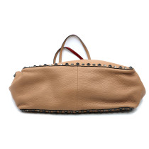 Valentino Shopping Spike Pelle Beige