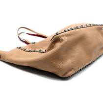 Valentino Shopping Spike Pelle Beige