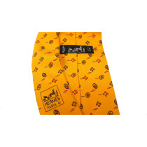 Hermes Cravatta Seta Senape