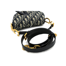 Dior Saddle Mini Tela Blu