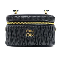 Miu MIu Vanity Gauffre Pelle Nera