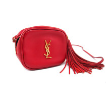 Saint Laurent Rote Ledertasche
