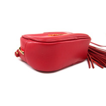 Saint Laurent Red Leather Crossbody Bag