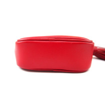 Saint Laurent Bandoulière en Cuir Rouge
