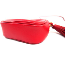 Saint Laurent Red Leather Crossbody Bag