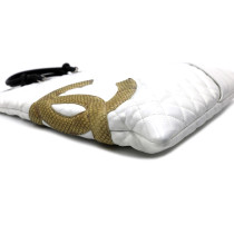 Chanel Sac Plat Cambon Pelle Bianca