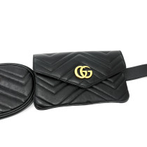 Gucci Cintura Marsupio Pelle Nera