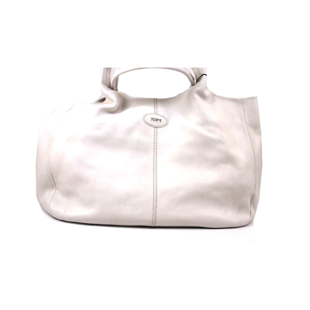 Tod's Weißer Leder-Shopper