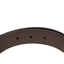 Gucci Cintura Reverse GG Beige e Pelle Marrone