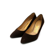 Ferragamo Decollete Scamosciato Marrone