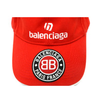 Balenciaga Cappello Tela Rosso