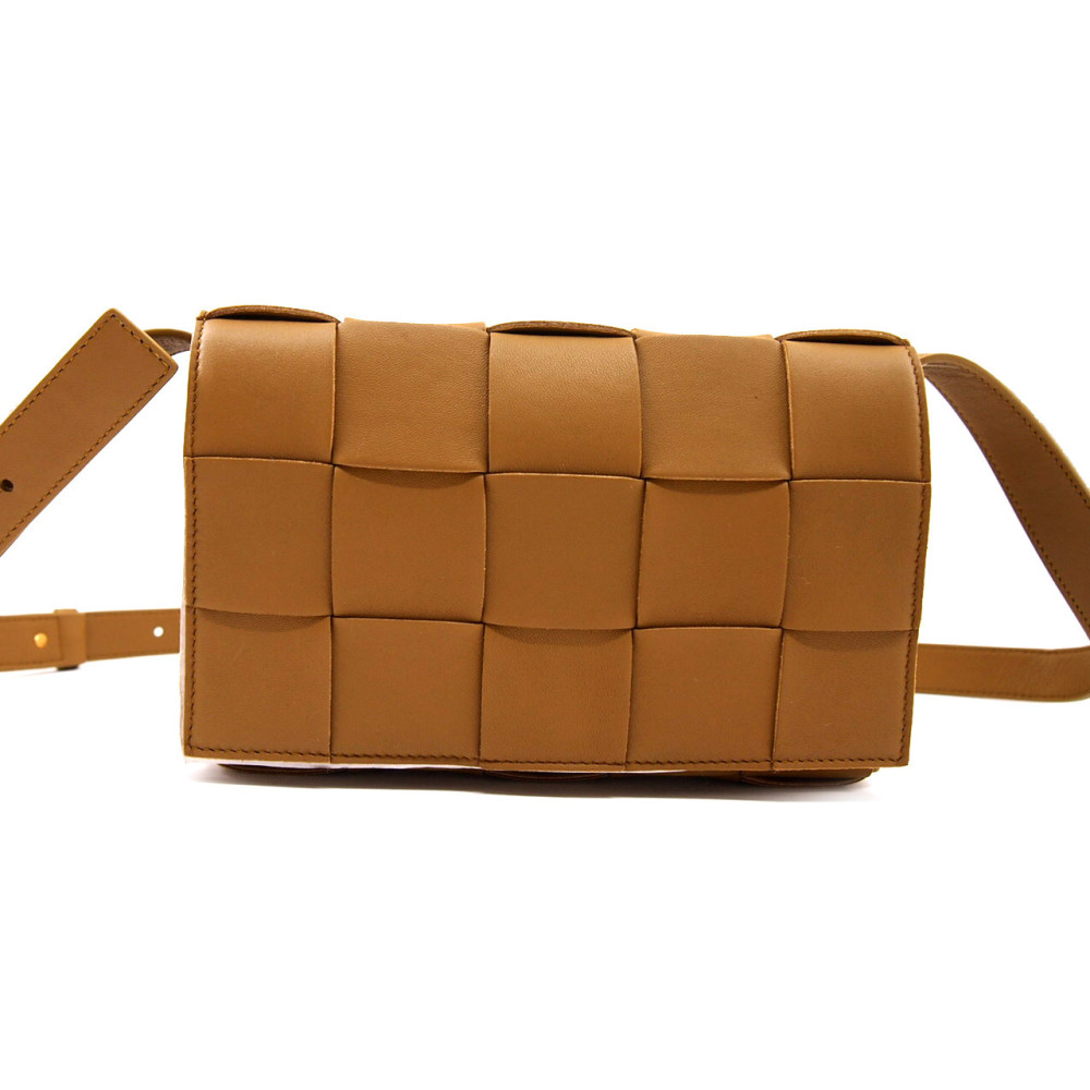 Bottega Veneta Cassette Pelle Caramel