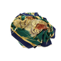 Ferragamo Foulard Seta Blu