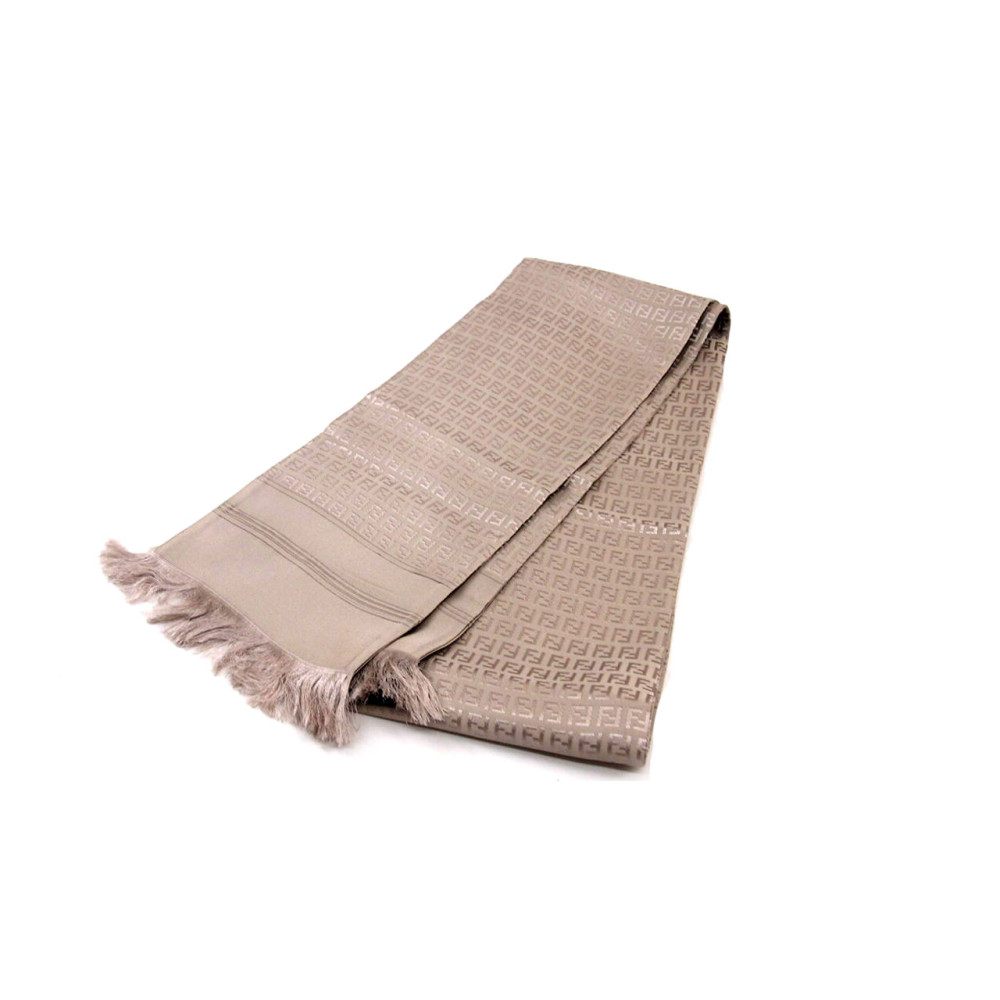 Fendi Sciarpa Seta Avorio