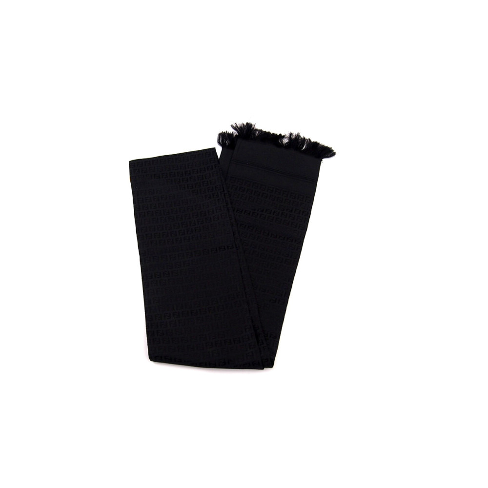 Fendi Sciarpa Seta Nera