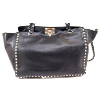 Valentino Tote Rockstud Pelle Nera