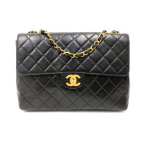 Chanel Maxi Logo Vintage Pelle Nera