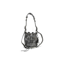 Balenciaga Secchiello Le Cagole Pelle Silver e Strass