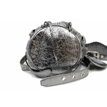 Balenciaga Secchiello Le Cagole Pelle Silver e Strass
