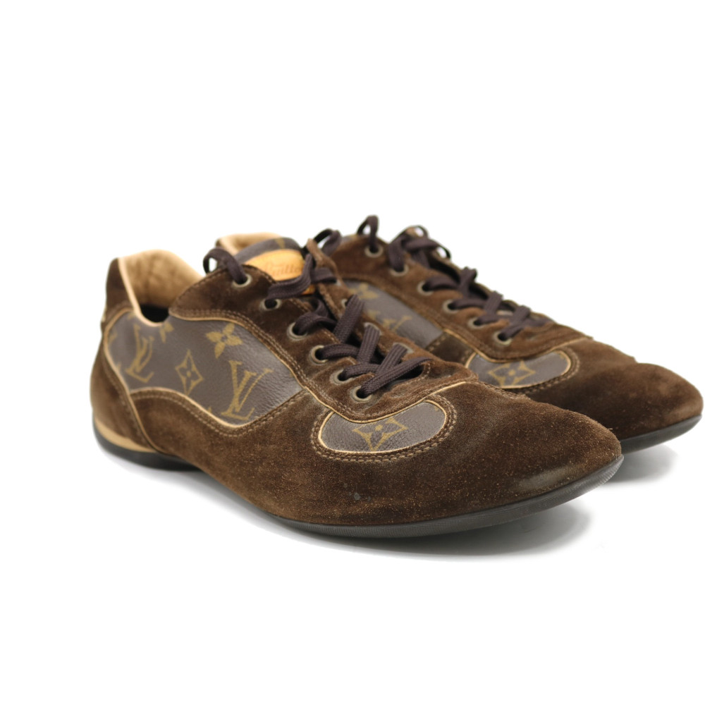 Louis Vuitton Sneakers Camoscio Marrone
