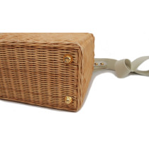 Prada Shopping Midollino Beige