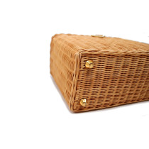 Prada Shopping Midollino Beige