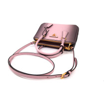 Prada Galleria Pelle Saffiano Rosa e Grigia