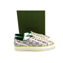 Gucci Sneakers Tela Ghiaccio e Multicolor